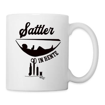 Sattler In Rente Rentner Ruhestand Sattlerei - Tasse - Weiß - Rechts
