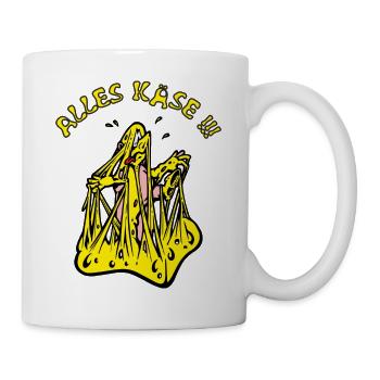 ALLES KÄSE!!! - Tasse - Weiß - Rechts