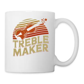 Violoniste Violoniste Pun Treble Maker - Mug blanc - blanc - Droite