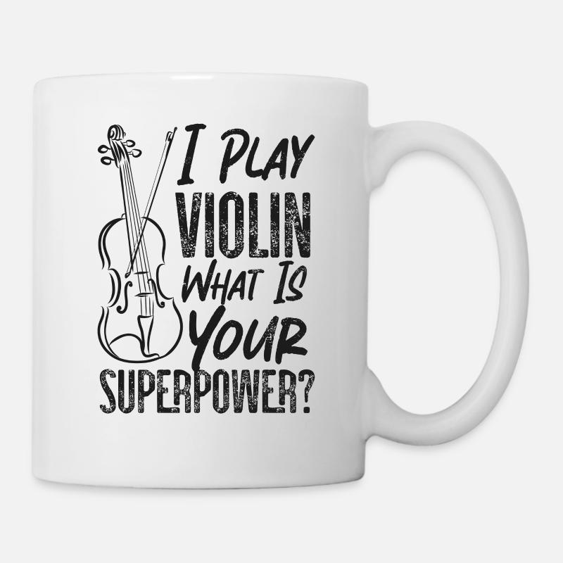 Violon Violoniste Vintage I Play - Mug blanc - blanc