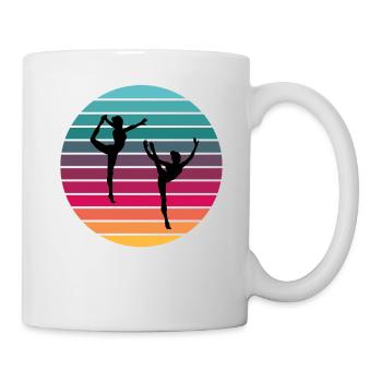 sunset Gymnastik 2 - Tasse - Weiß - Rechts