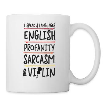 Violoniste I Speak 4 - Mug blanc - blanc - Droite