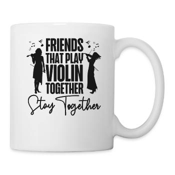 Violon Violoniste Besties Buddies - Mug blanc - blanc - Droite