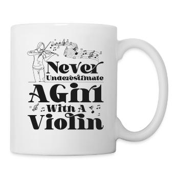 Violoniste Violoniste Fille Jamais - Mug blanc - blanc - Droite