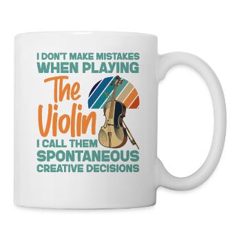 Violoniste de violon que je ne fais pas - Mug blanc - blanc - Droite