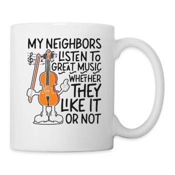 Violoniste Violoniste Mes Voisins - Mug blanc - blanc - Droite