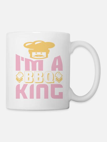 ICH BIN EIN BBQ-KÖNIG - Tasse - Weiß