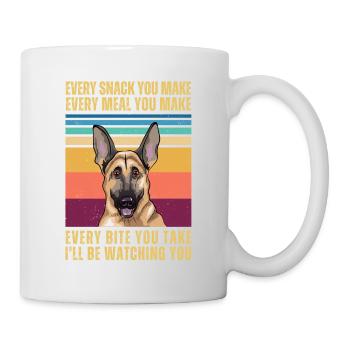 Watching German Shepherd - Mug - white - Right