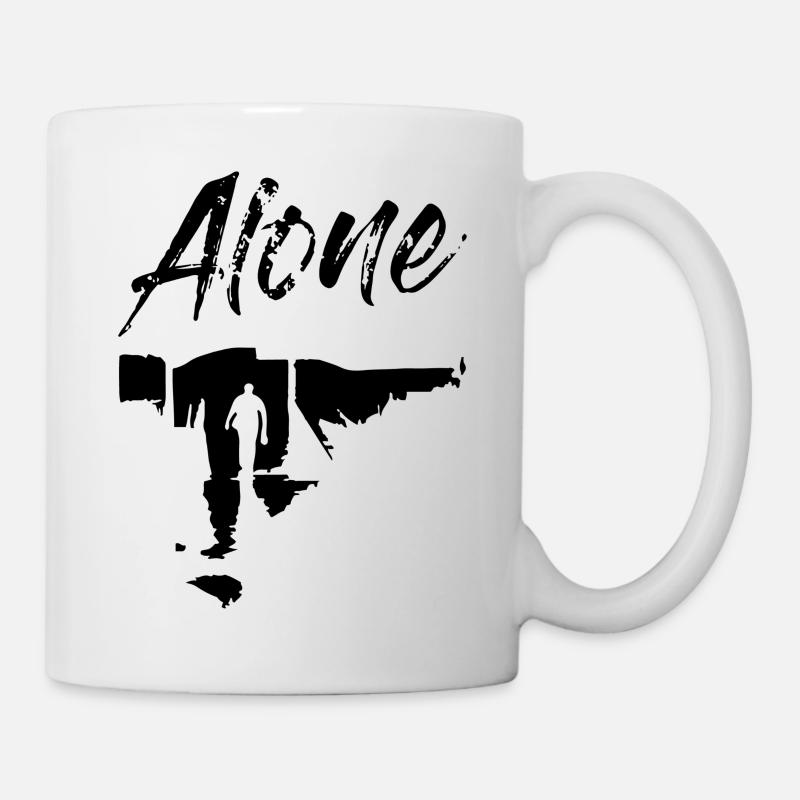 Einsamer Mann - Tasse - Weiß