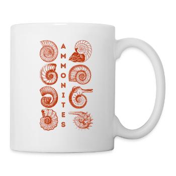 AMMONITEN - Fossil - Paläontologie - Student - Tasse - Weiß - Rechts