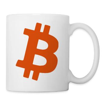 Bitcoin B toutes les couleurs - Mug blanc - blanc - Droite