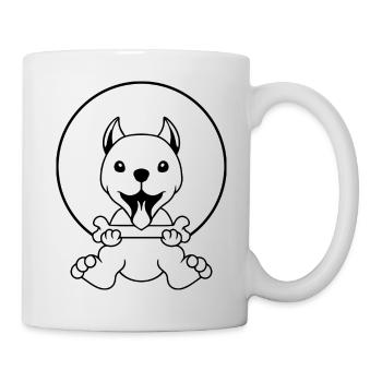 CHIEN CHAT ANIMAL DE COMPAGNIE - Mug blanc - blanc - Droite