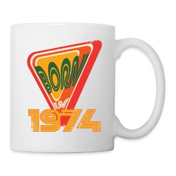 Born 1974 - Born in 1974 Birthday Vintage - Mug - white - Right