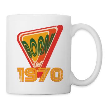 Geboren 1970 - Born in 1970 Geburtstag Vintage - Tasse - Weiß - Rechts