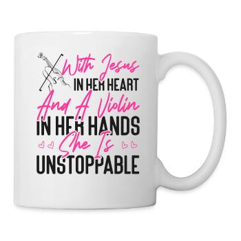 Violoniste Violoniste Jesus Faith - Mug blanc - blanc - Droite