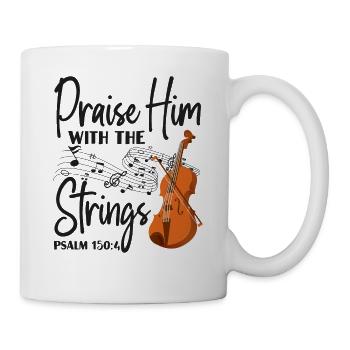 Violon Violoniste Bible Citation Foi - Mug blanc - blanc - Droite