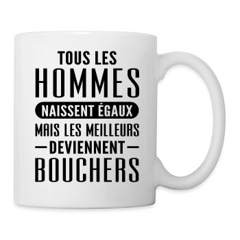 cadeau humour boucher - Mug blanc - blanc - Droite