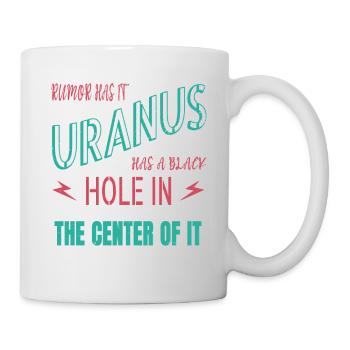 happy funny sayings astronomy stuff spaceship - Tasse - Weiß - Rechts