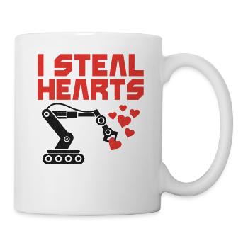 Robot Robotics Engineer Valentines - Mug - white - Right