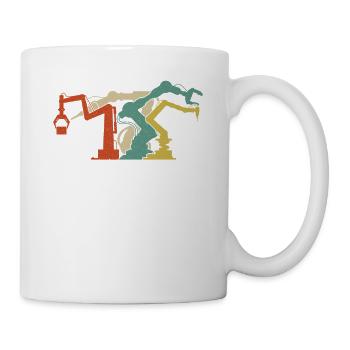 Robot Robotics Engineer Retro - Mug - white - Right