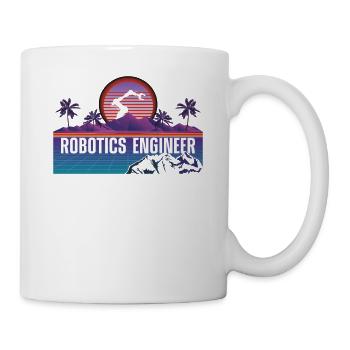 Robot Robotics Engineer Retro - Mug - white - Right