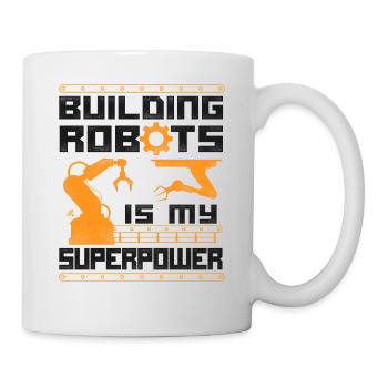 Robot Robotics Engineer Vintage - Tasse - Weiß - Rechts