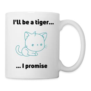 Sei ein Tiger - Tasse - Weiß - Rechts