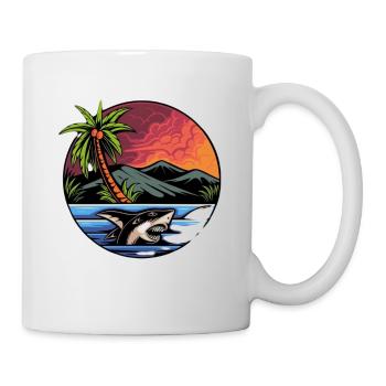 Tropische Reisen - Tasse - Weiß - Rechts