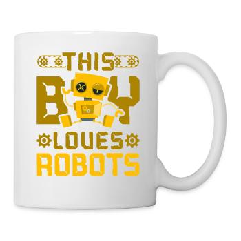 Robot Robotics Engineer Boy This - Mug - white - Right
