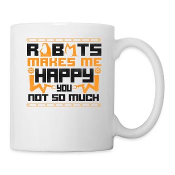 Ingénieur Robotique Robot Vintage - Mug blanc - blanc - Droite
