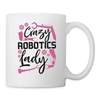 Robot Robotics Engineer Female - Mug - white - Right