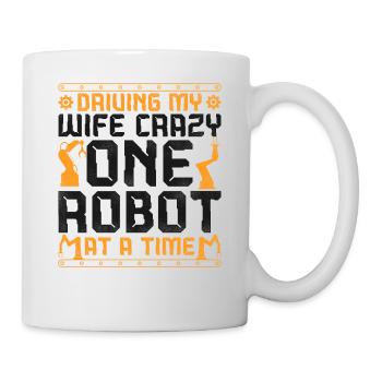 Robot Robotics Engineer Wife - Tasse - Weiß - Rechts