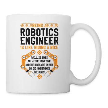 Robot Robotics Engineer Vintage - Mug - white - Right