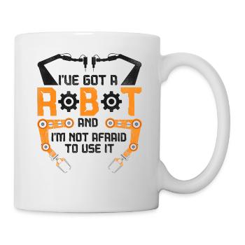 Ingénieur Robotique Robot Vintage - Mug blanc - blanc - Droite
