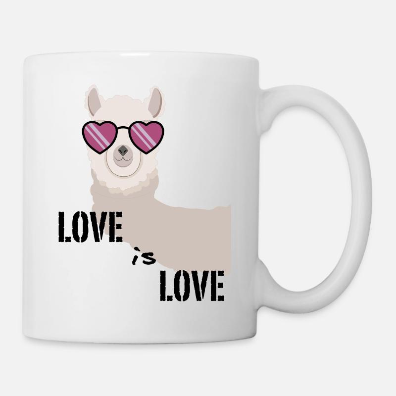 Alpaga Summer Love Design - Mug blanc - blanc