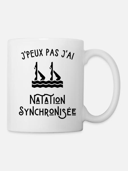 J'Peux Pas J'Ai Natation Synchronisée - Mug blanc - blanc