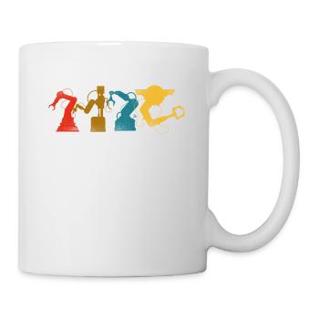 Robot Robotics Engineer Retro - Mug - white - Right