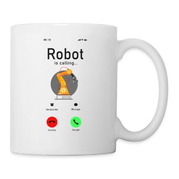 Robot Robotics Engineer Phone - Mug - white - Right