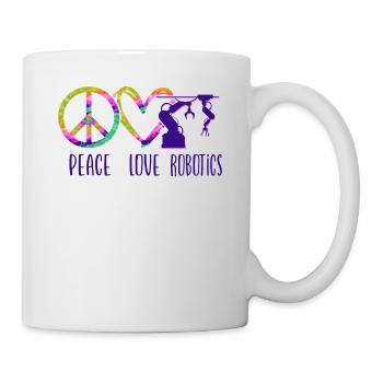 Ingénieur en robotique robotique Tie Dye - Mug blanc - blanc - Droite