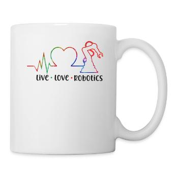 Ingénieur en robotique robotique Tie Dye - Mug blanc - blanc - Droite