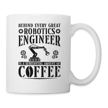 Robot Robotics Engineer Coffee - Mug - white - Right