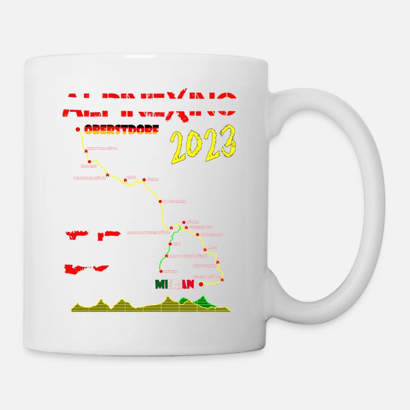 E5 Oberstdorf Merano 2023 - Mug - white