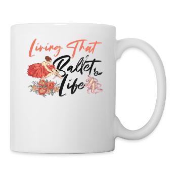 Ballet Danseuse Danse Ballerine - Mug blanc - blanc - Droite