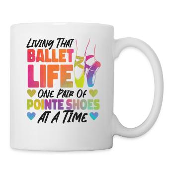 Ballet Dancer Dance Girl Ballerina - Mug - white - Right