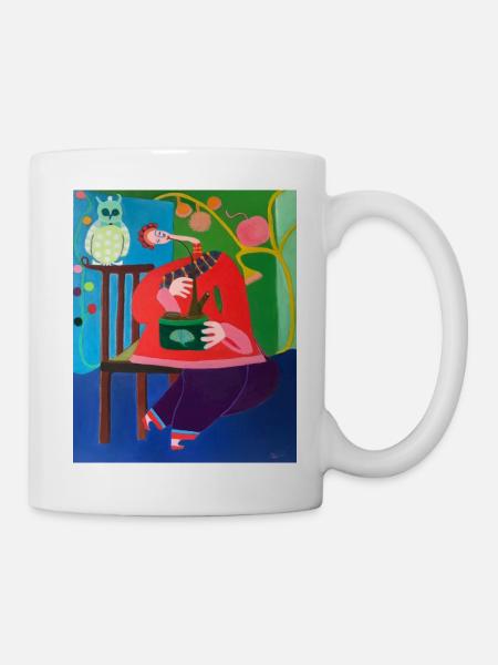 Femme fumait - Mug blanc - blanc