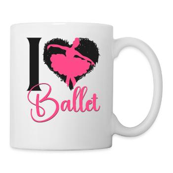 Ballet Dancer Dance Girl Ballerina - Tasse - Weiß - Rechts