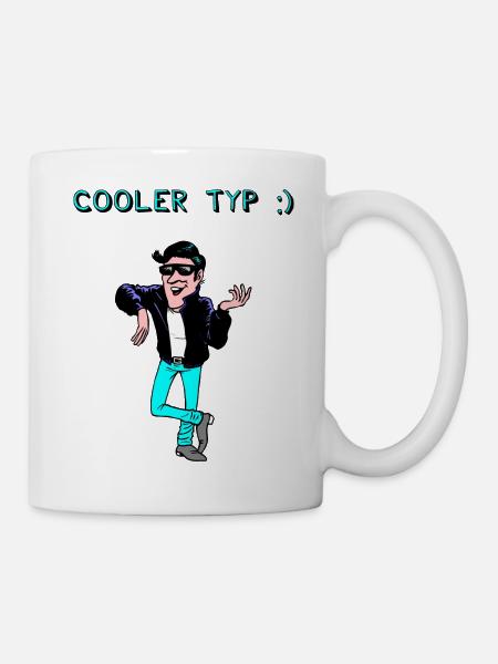 Cooler Typ :) - Tasse - Weiß