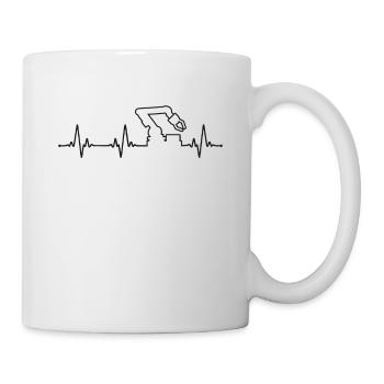 Ingénieur en robotique robotique Heartbeat - Mug blanc - blanc - Droite