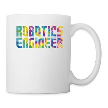 Ingénieur en robotique robotique Tie Dye - Mug blanc - blanc - Droite