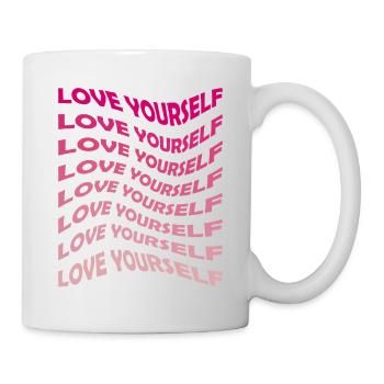 Love yourself - Mug - white - Right